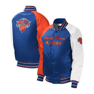 Vestes en satin de soie à la mode, vente en gros de vestes en satin avec logo personnalisé, veste en satin de couleur unie pour hommes, streetwear bombardier OEM - Product Image 4