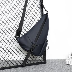 Bolso de Pecho Minimalista para Hombre, de Nailon, con Cierre de Cremallera, Impermeable, para Uso Diario, para Todas las Estaciones, Bolso de Hombro - Product Image 6