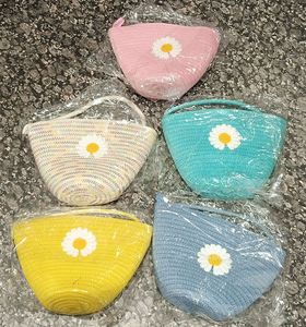 Venta al por mayor de bolsos de yute bohemio Vintage para mujer, bolsos de verano de moda con dos correas, Cartera de moda en línea - Product Image 2