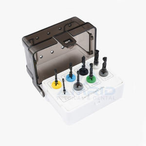 Kit de taladros de implante dental de 8 piezas, recubierto de titanio dorado con soporte de fresa gratis, equipos dentales CE - Product Image 1