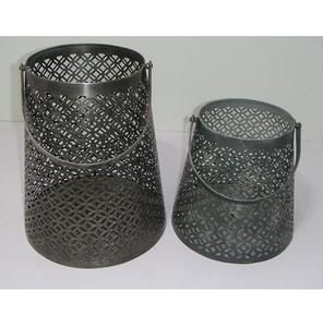 Vintage Metal Lattice <b>Lantern</b> <b>Candle</b> Holder with Handle Decorative Iron Votive Tealight Holder for Wedding Centerpiece ForGarden - Product Image 4