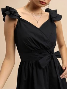 Vestido largo Floral con estampado de algodón hecho a mano indio, ropa de fiesta elegante para mujer, cintura Natural tejida, regalo de novia personalizado, venta - Product Image 3