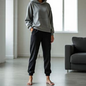 Sudadera con capucha y pantalones de chándal para hombre con logotipo personalizado SuitComfortable Jogger Traje general para hombre y mujer Fábrica de ropa - Product Image 2