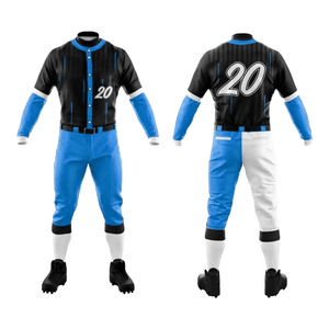 Vêtements de sport respirants personnalisés pour le baseball et le softball, pour hommes et femmes, avec logo d'équipe, design par sublimation, grandes tailles, évacuation de l'humidité - Product Image 3