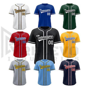 Uniforme de baseball unisexe de haute qualité, logo personnalisé, taille plus, maillot en sergé 3D, couture sur le devant, respirant, évacuation de l'humidité, maille solide - Product Image 6