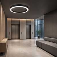 Plafonnier LED moderne en forme d'anneau 51W pour les projets d'éclairage de réception et de hall