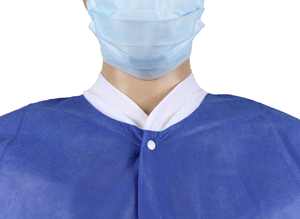 Cómoda bata de hospital desechable Unisex 100% Mezcla de algodón o poliéster Ropa para pacientes con Cierre trasero para uso médico - Product Image 4