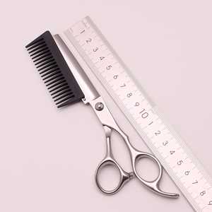 Ciseaux de coiffure professionnels Pakistan en acier inoxydable 6 pouces pour droitiers, ciseaux de coupe de cheveux tranchants, peigne spécial - Product Image 5