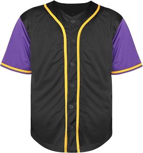 เสื้อกีฬาฮิปฮอปผู้ชายและผู้หญิงเสื้อเจอร์ซีย์แขนสั้นเสื้อธรรมดาสำหรับใส่เล่นซอฟต์บอลเสื้อเจอร์ซีย์เบสบอล - Product Image 2