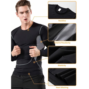 Capas base de tendencia, recién llegadas, camisetas para marcas de culturismo, OEM capa base de compresión, ropa para correr y trotar - Product Image 2