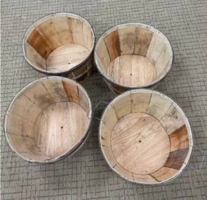 Fournisseur de paniers à boisseau en bois Poubelles à crabe en bois du Vietnam avec couvercles Paniers de récolte de crabe du Vietnam - Product Image 6