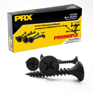 Viti per Cartongesso Nere Fosfatate PRX PROMOFIX - Viti Autofilettanti a Filettatura Fine 3.5x25mm - Product Image 2