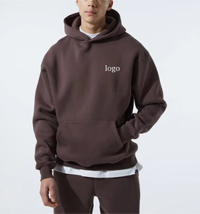 Sweat-shirt à capuche en coton lourd sur mesure OEM, vente en gros, sweat-shirt décontracté à épaules tombantes pour homme, sweat-shirt en coton de haute qualité - Product Image 1