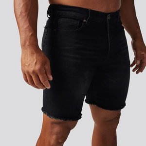 Summer Street Wear Short Half Pants Black Dyed Denim <b>Jean</b> Shorts Fashion <b>Men's</b> Baggy Denim <b>Jean</b> Shorts <b>Men</b> Outerwear Customized - Product Image 4