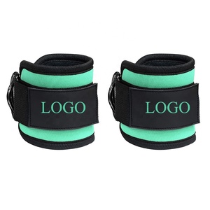 Correas de Tobillo para Levantamiento de Pesas con Logotipo Personalizado, Correas de Tobillo Ajustables de Neopreno con Material de Acero para Levantamiento de Pesas - Product Image 1