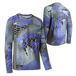 Sudadera con capucha de camuflaje Ropa de pesca Camisas de secado rápido para hombre Diseño personalizado Jersey de pesca Camisa de pesca de manga larga - Product Image 1