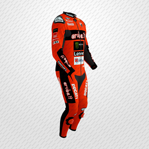 Nicolo Bulega Rucati Aruba. It Traje de carreras 1Pc cuero de vaca/canguro moto pista/montar MotoCp Mono/Traje para ciclistas Nivel 2 - Product Image 2