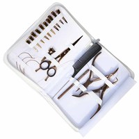 Kit de pinces à extensions capillaires en acier inoxydable durable RMI avec crochets, perles, fil, logo personnalisé et boîte de rangement – Qualité supérieure pour extensions capillaires