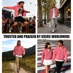 Rainbow Spray Custom Logo 100% Cotton Winter Heavyweight Cropped Oversized <b>Thermal</b> Acid Washed Hoodie <b>for</b> <b>Men</b> - Product Image 4