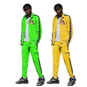 Conjunto Deportivo Informal Ligero Unisex al por Mayor, con Cremallera Personalizada y Pantalones Acampanados - Product Image 6