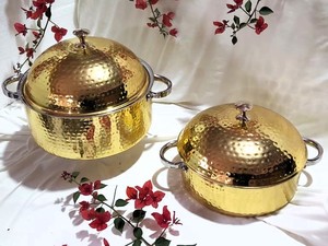 Premium Quality Hot <b>Pot</b> with <b>Lid</b> in Silver and Gold Modern Design Food Warmers 1/2ltr <b>Lid</b> Cookware <b>for</b> Multiple Volumes - Product Image 2