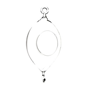 HCH1007 - Terrarium suspendu en verre oblong / Porte-bougie (double crochet) - 7 - Product Image 1