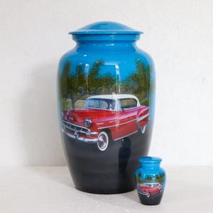 Classic Metal Cremation Urn for Human & Pet Ashes Eco-Friendly Customizable Sizes and Designs funeral <b>memorial</b> urn themed urn - Product Image 1