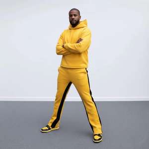 Conjunto de Sudadera con Capucha y Pantalones Deportivos Casuales de Otoño para Hombre, de Alta Calidad, Personalizados, Térmicos, Transpirables, Talla Grande, 100% Algodón, Pakistán - Product Image 1