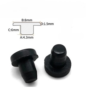 4.3mm High Quality Silicone <b>Rubber</b> Hole Caps T Type Plug <b>Stopper</b> Round End Gap Masking From Thailand - Product Image 2