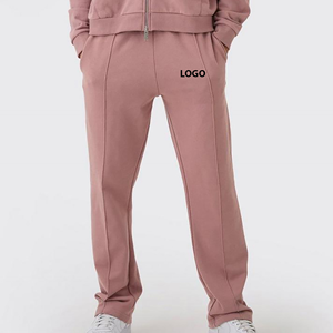 Pantalon de survêtement en molleton épais décontracté pour homme, respirant, avec poches, bas élastique, coupe décontractée, lavé, pour la saison hivernale - Product Image 1