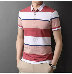 Polo de marca personalizada de alta calidad 100% algodón, venta al por mayor, Camiseta lisa de manga corta para hombre, Polo de verano - Product Image 3