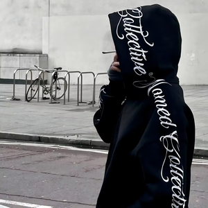 Haute qualité épais 100% coton solide décontracté Pass X sweat à capuche Logo personnalisé polaire lourd surdimensionné blanc hiver saison à capuche - Product Image 5