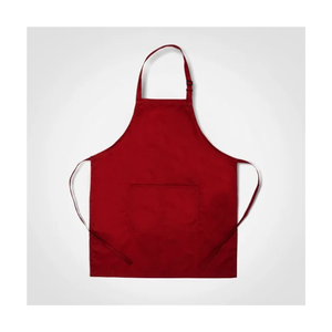 Delantales de tejido de sarga de algodón con babero frontal elegante 230 GSM, delantales de cocina ecológicos resistentes a la decoloración duraderos con correas ajustables a granel - Product Image 5