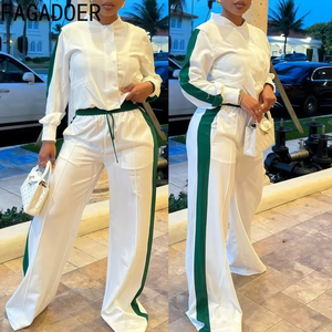 Ensemble 2 pièces sport mode hiver pour femme : crop top à capuche manches longues et pantalon long assorti, streetwear avec logo frontal - Product Image 5