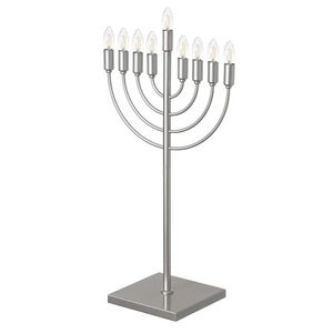 Menorá Clásica de Aluminio para Uso Familiar como Reliquia, Diseñada para Años de Celebraciones de Janucá - Product Image 4