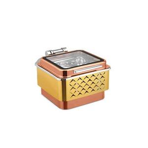 Stainless Steel Chafing Dish Shiny Polished <b>Catering</b> Accessories Chafing Dish Food Equipment Chafing Dish With Designer Stand - Product Image 4