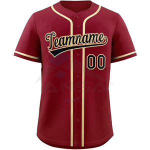 Camiseta de Béisbol Personalizada con Botones y Rayas para Hombres, Mujeres y Niños, con Nombre, Número y Logotipo del Equipo - Product Image 6