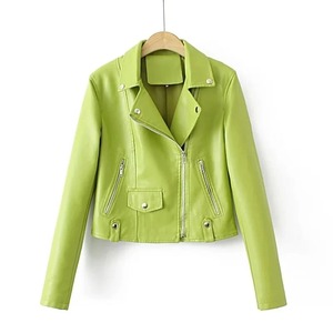 เสื้อแจ็คเก็ตนักบินหนัง Faux สำหรับผู้ชาย, เสื้อโค้ทหนังแฟชั่นฤดูใบไม้ร่วงและฤดูหนาวสำหรับรถจักรยานยนต์ - Product Image 1