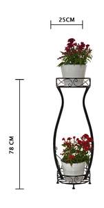 Magnifique support de jardinière en métal pour la décoration de la maison et de l'hôtel Support de jardinière en métal au design moderne de couleur noire Pots de fleurs et support de jardinière - Product Image 2