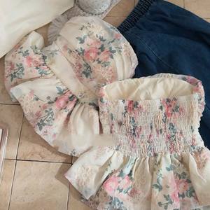 Conjunto de Top Floral Romántico y Falda Midi de Mezclilla Personalizado OEM para Mujer - Product Image 6