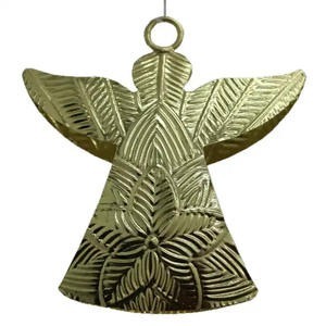 Ange en métal fabriqué à la main suspendus ornements de noël arbre décorations de vacances Figurines de fête de luxe accessoires de fête à la maison - Product Image 4