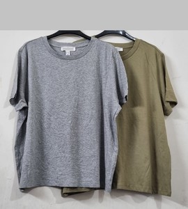 T-shirt en coton écologique uni en mousseline pour femme, vente en gros, étiquette personnalisée - Product Image 6