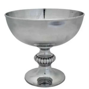 High Quality Nickel Plated Pedestal Base New Style Home <b>Decor</b> Metal Aluminium Flower Bowl Customized <b>Top</b> <b>Table</b> <b>Top</b> Bowl - Product Image 2