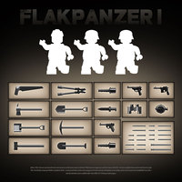 675 pièces Flakpazner I Tank Vehicle Anti-Aircraft Tank Model Kit Toy With Mini Soldiers Building Block Sets