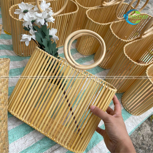 Customizable WATER HYACINTH HANDBAG with Cotton Lining for <b>Beach</b> and Casual Use Hand <b>Bag</b> Ladies <b>Bag</b> for <b>Women</b> <b>Women's</b> Baskets - Product Image 2