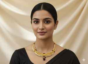 Conjuntos de joyería de moda para mujer de diseño clásico de lujo conjuntos de collar antiguo conjunto de joyería de oro de 71gm a precio asequible - Product Image 6