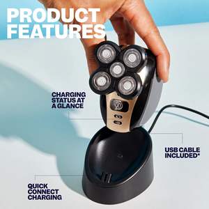 Mini Afeitadora Eléctrica con Estuche de Viaje y Base de Carga, Afeitadora Facial con Cinco Cuchillas con Tecnología de Doble Cuchilla para un Afeitado Suave - Product Image 4