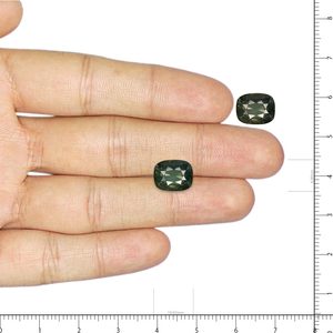 อเล็กซานไดรต์-4.93 กะรัต พลอยธรรมชาติทรงหัวใจรูปไข่ สีเขียวแดง ผลิตในห้องปฏิบัติการ 1 กะรัต ขัดเงา ผ่านการอบความร้อน แคลซิโดนีสังเคราะห์ - Product Image 3