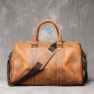 Sac de voyage en cuir véritable écologique de grande capacité avec couleur et logo personnalisés, résistant à l'eau, léger, sac de sport - Product Image 6