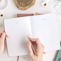LABON Personnalisable Durable Premium Quality Fabric Cover Hardcover Journal For Personal Notes Daily Planning Goal Setting